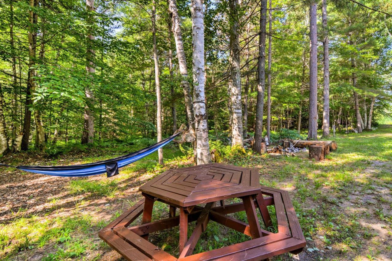 Cozy Manistique Cabin With Deck, Grill And Fire Pit! Βίλα Εξωτερικό φωτογραφία